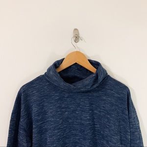 Blue turtle neck sweater